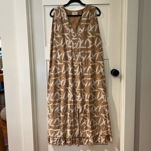 Mirth Handmade Dress - Desert Sand Leaf Print